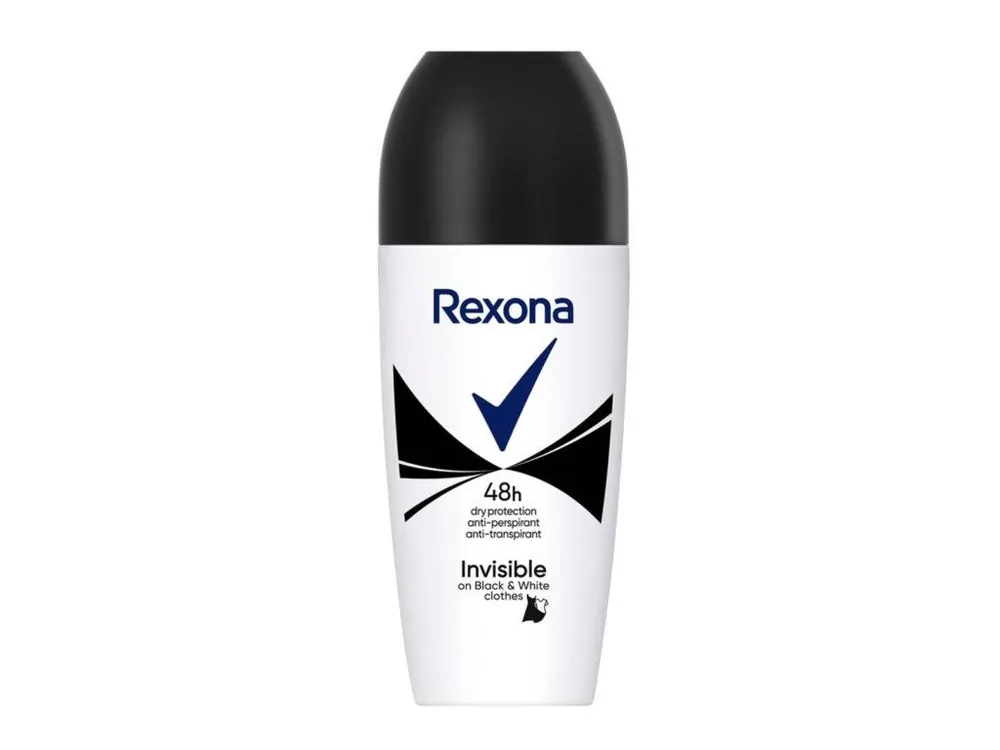 Aktuální Rexona antiperspirant roll-on 50 ml Invisibile Black & White