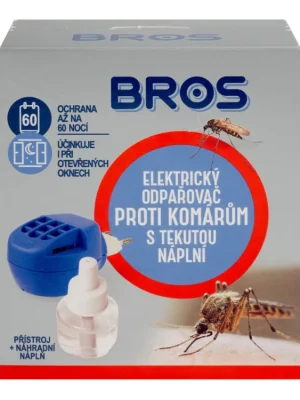 Bros elektrický odpařovač proti komárům + náplň 40 ml Oblíbený