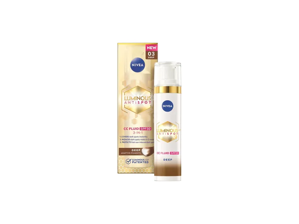 Nivea tónovací CC krém 40 ml Luminous 630° SPF30 tmavý Nejprodávanější