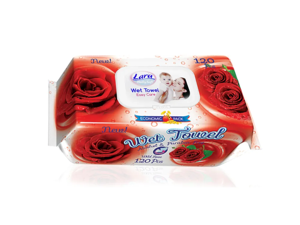 Cenový Hit Lara vlhčené ubrousky 120 ks Wild Rose