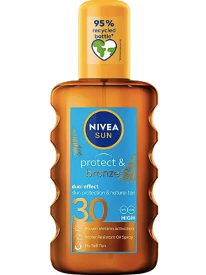 Nivea Sun Protect & Bronze olej na opalování SPF 30 200 ml Tovární Cena