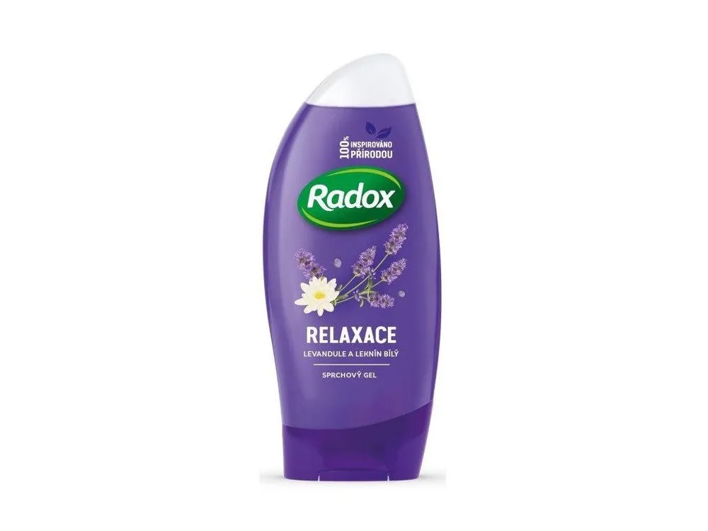 Výprodej Radox sprchový gel 250 ml Relaxace Levandule a Leknín bílý