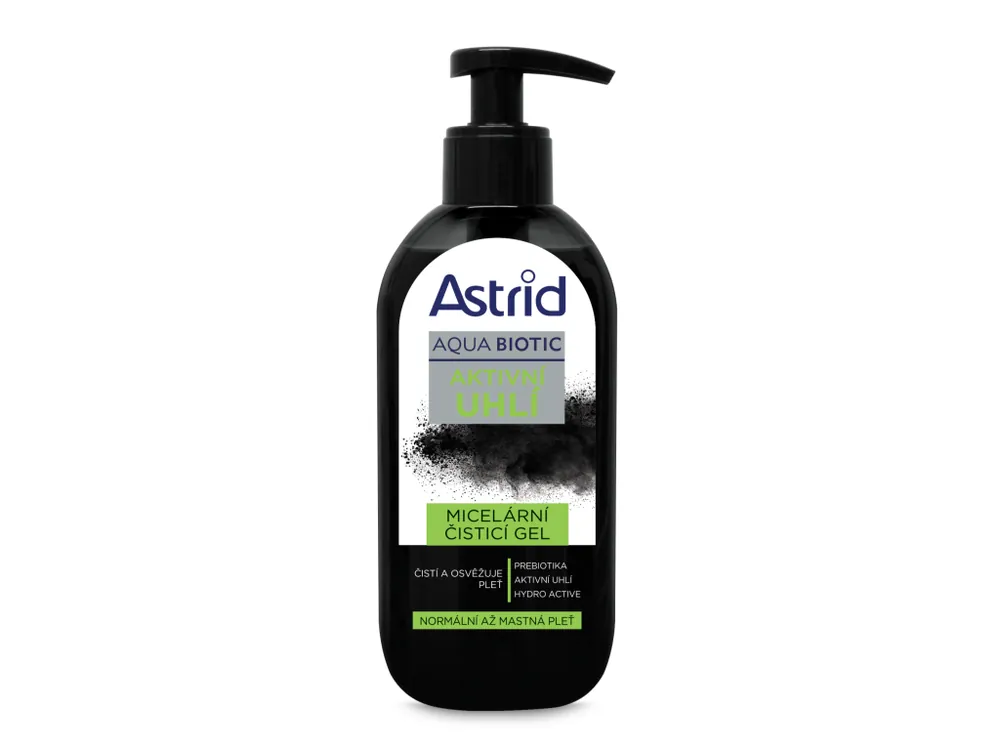 Astrid micelární čistící gel 200 ml Aktivní Uhlí Koupit Online