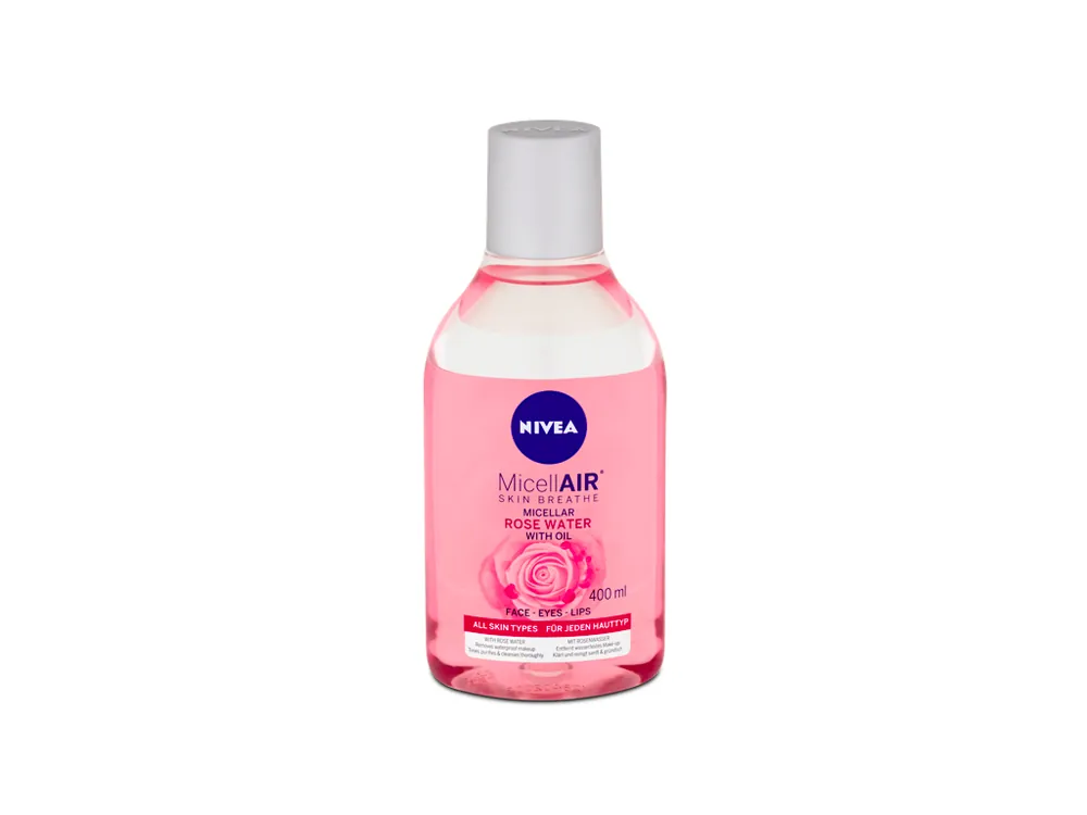 Bezpečná Platba Nivea micelární voda 400 ml Dvoufázová s růžovou vodou