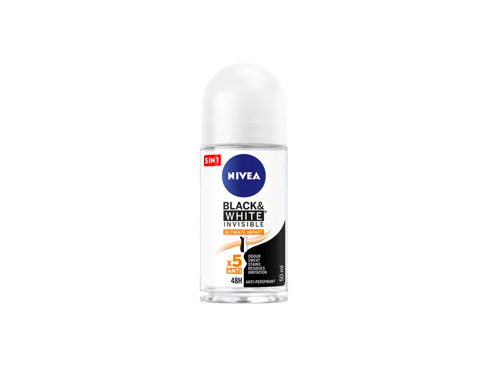 Nivea antiperspirant roll-on 50 ml Invisible Black & White Ultimate Impact Přímo Od Výrobce