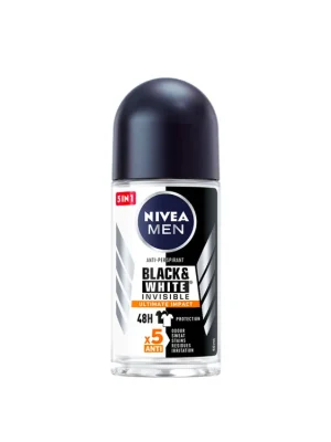 Zlevněný Nivea Men antiperspirant roll-on 50 ml Invisible Black & White Ultimate Impact