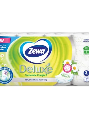 Zewa toaletní papír 8 ks Deluxe Camomile 3-vrstvý Vrácení Zdarma