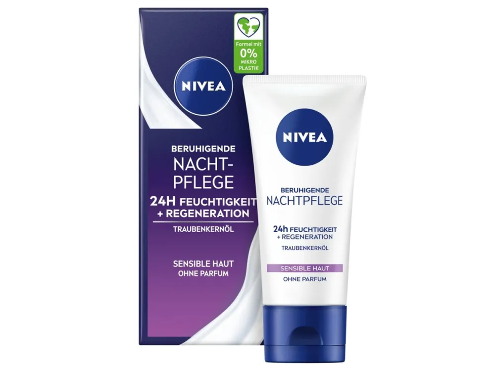 Nivea noční krém 50 ml Regenerační a zklidňujícíCitlivá pleť Bezpečná Platba