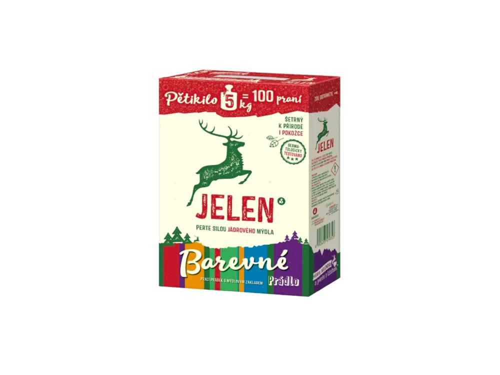 Vysoce Kvalitní Jelen prací prášek 100 dávek Barevné prádlo 5 kg