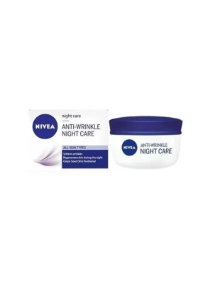 Vysoce Kvalitní Nivea noční krém 50 ml Anti-Wrinkle proti vráskámPro všechny typy pleti