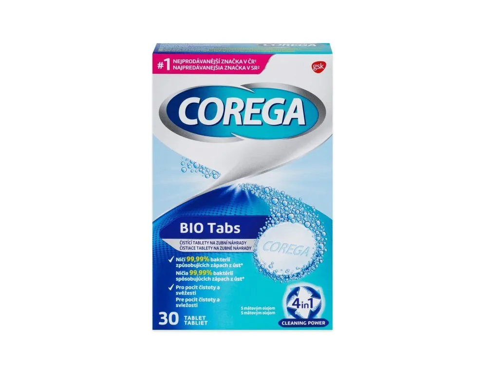 Corega Tabs 30 tablet Antibakteriální Horká Nabídka
