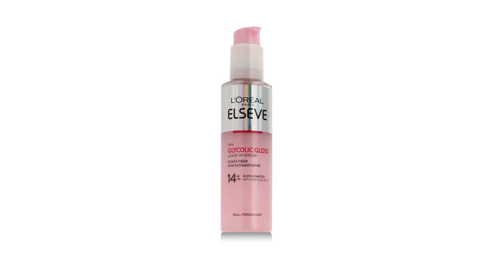 Cenový Hit L'Oréal Paris Elseve Glycolic Gloss Leave-In Serum 150 ml