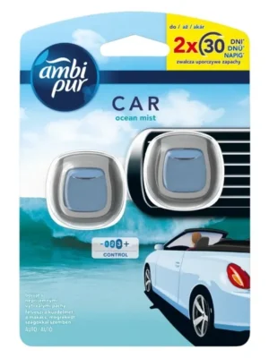 Ambi Pur Car osvěžovač vzduchu do auta 2 x 2 ml Ocean Mist Speciální Cena
