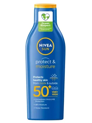 Nivea Sun Protect & Moisture mléko na opalování SPF 50+ 200 ml Nová Kolekce