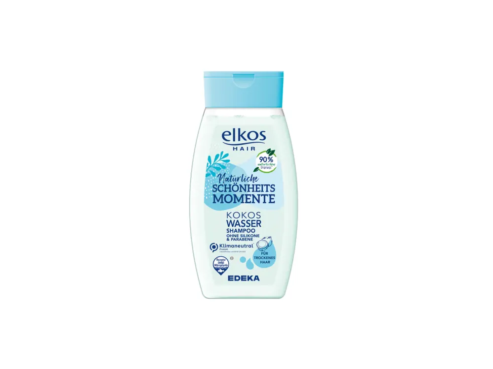 Aktuální Elkos Hair šampon na suché vlasy 250 ml s kokosovou vodou