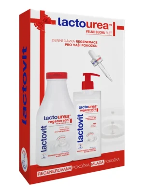 Lactovit dárková sada LactoUrea Regenerační péče (tělové mléko + sprchový gel) Vrácení Zdarma