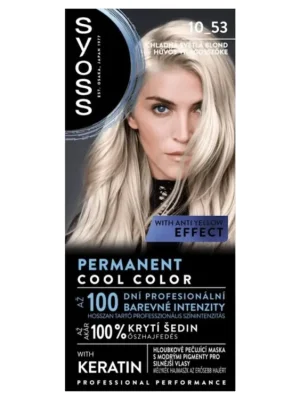 Syoss barva na vlasy Professional Performance 10-53 Chladná světlá blond Doprava Zdarma