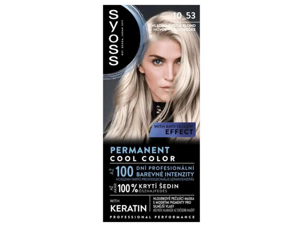 Syoss barva na vlasy Professional Performance 10-53 Chladná světlá blond Doprava Zdarma