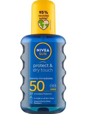 Nivea Sun Protect & Dry Touch sprej na opalování SPF 50 200 ml Cenově Výhodný