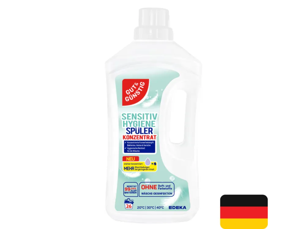 Originální Gut & Günstig dezinfekční aviváž 26 dávek Sensitiv 1 l