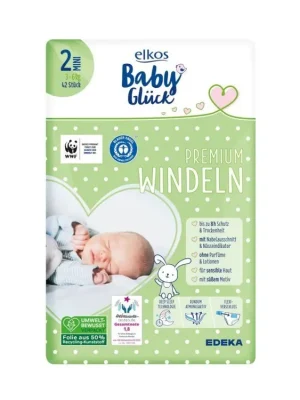 Elkos Baby plenky Premium 2 Mini (3-6 kg) 42 ks Horká Nabídka