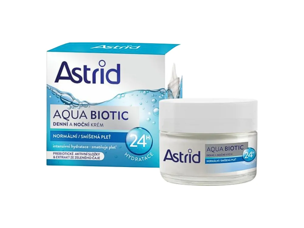 Vrácení Zdarma Astrid krém 50 ml Aqua Biotic Denní+Noční normální/smíšená pleť