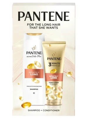Pantene dárková sada Infinitely Long (šampon 400 ml + balzám 220 ml) Akční Nabídka