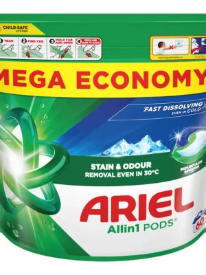Ariel gelové kapsle 60 ks Mountain Spring All in 1 Top Prodej