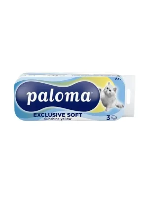 Víkendová Akce Paloma toaletní papír 10 ks Exclusive Soft Yellow 3-vrstvý