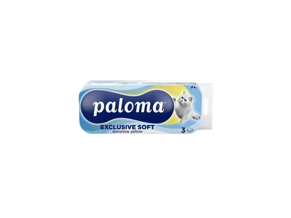 Víkendová Akce Paloma toaletní papír 10 ks Exclusive Soft Yellow 3-vrstvý