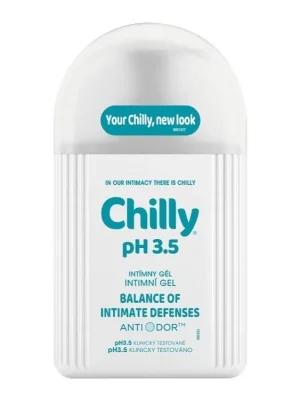 Chilly gel pro intimní hygienu 200 ml pH 3,5 Vrácení Zdarma