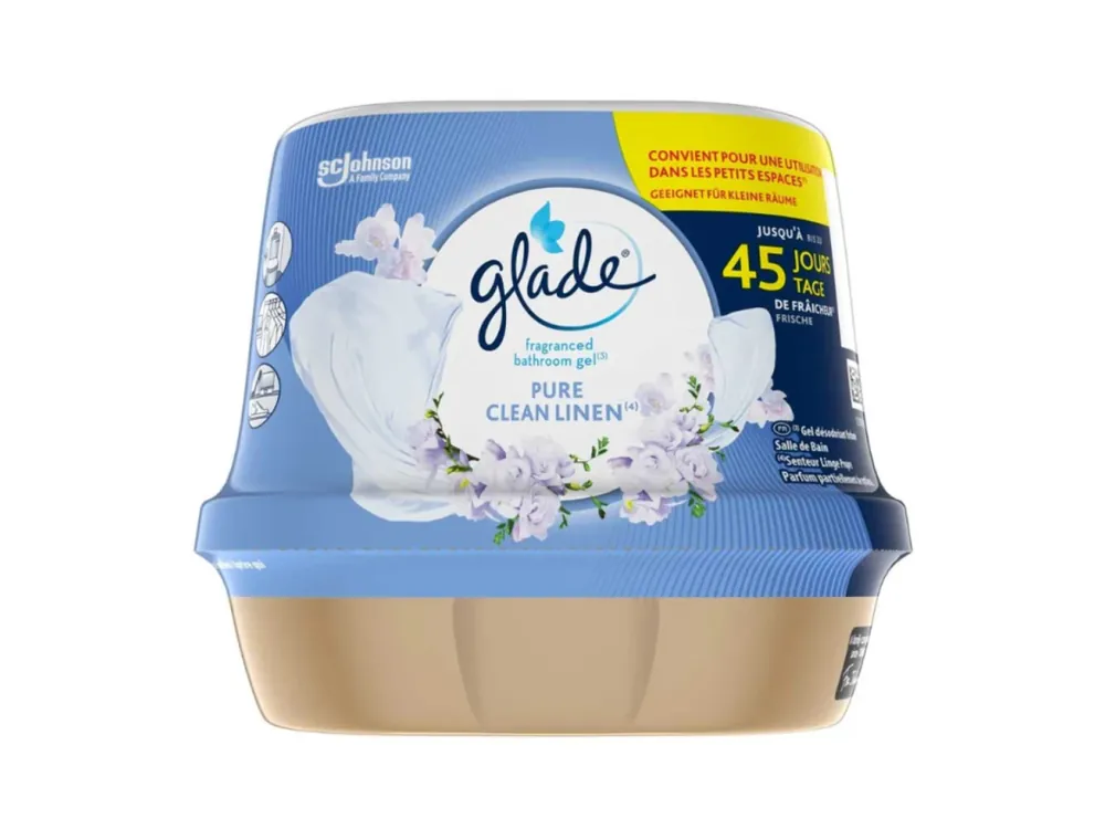 Glade gel bathroom 180 g Pure Clean Linen Autentický