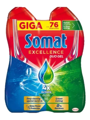 Rychlé Dodání Somat gel do myčky 76 dávek (2x38) Excellence 2x684 ml