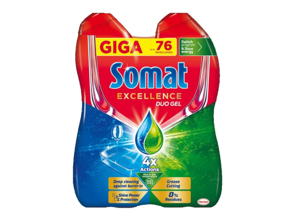 Rychlé Dodání Somat gel do myčky 76 dávek (2x38) Excellence 2x684 ml