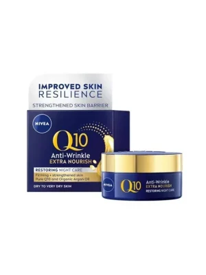 Vrácení Zdarma Nivea noční krém 50 ml Q10 výživný proti vráskámPro suchou a zralou pleť