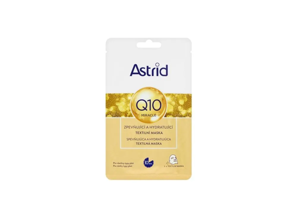 Astrid pleťová maska textilní 20 ml Q10 Miracle Levný