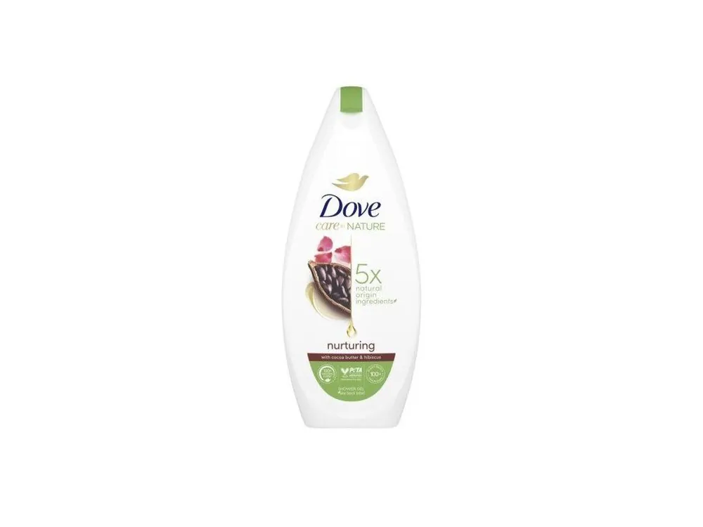 Výprodej Dove sprchový gel 225 ml Nurturing Kakaové máslo & Ibišek