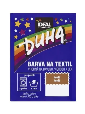 Duha barva na textil 15 g Hnědá Novinka