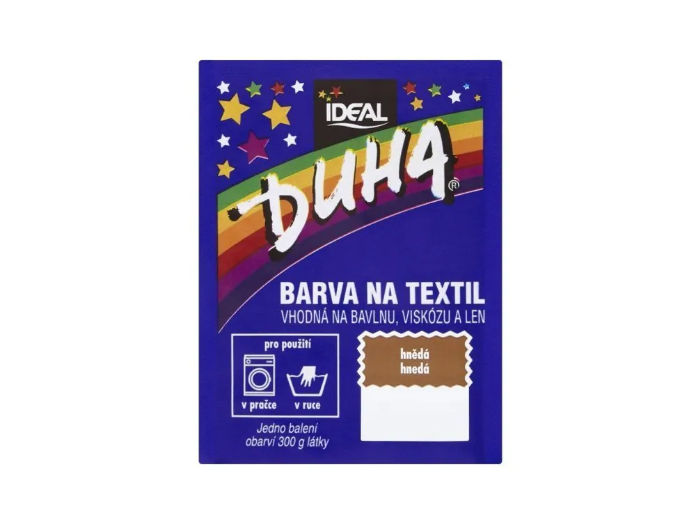 Duha barva na textil 15 g Hnědá Novinka