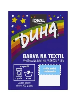 Nejprodávanější Duha barva na textil 15 g Světle modrá