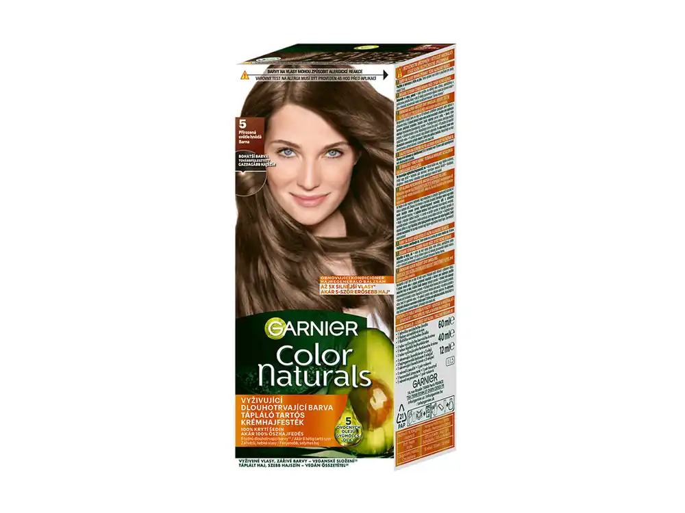 Garnier barva na vlasy Color Naturals 5 Přirozeně světle hnědá Horká Nabídka