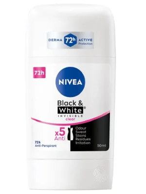 Rychlé Dodání Nivea antiperspirant stick 50 ml Invisible Black & White Clear