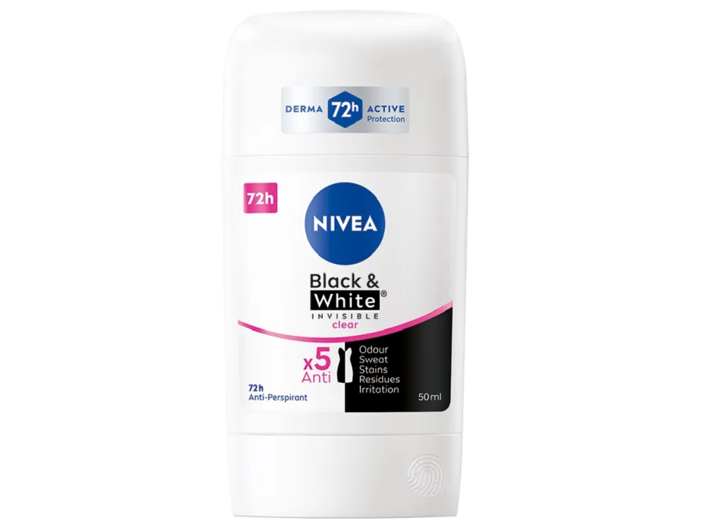 Rychlé Dodání Nivea antiperspirant stick 50 ml Invisible Black & White Clear
