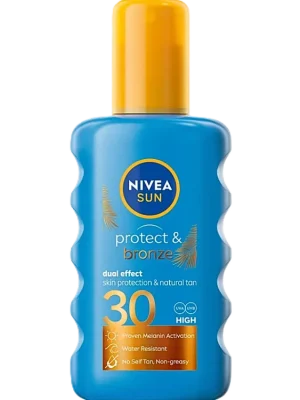 Nivea Sun Protect & Bronze sprej na opalování 200 ml SPF 30 Víkendová Akce