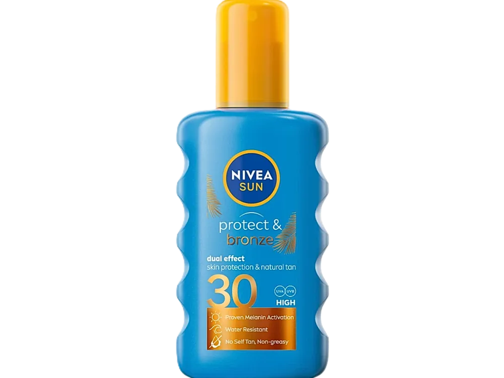 Nivea Sun Protect & Bronze sprej na opalování 200 ml SPF 30 Víkendová Akce