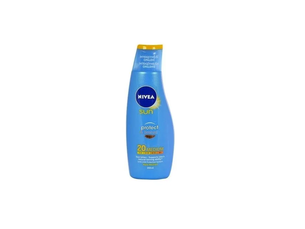 Nivea Sun Protect & Bronze mléko na opalování SPF 20 200 ml Výhodná Nabídka