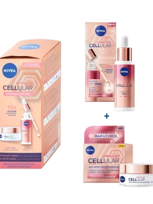 Nivea sada Cellular Expert Lift (denní krém 50 ml SPF30 + sérum 30 ml) Nejlepší Cena