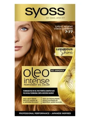 Top Prodej Syoss barva na vlasy Oleo Intense 7-77 Zářivě měděný