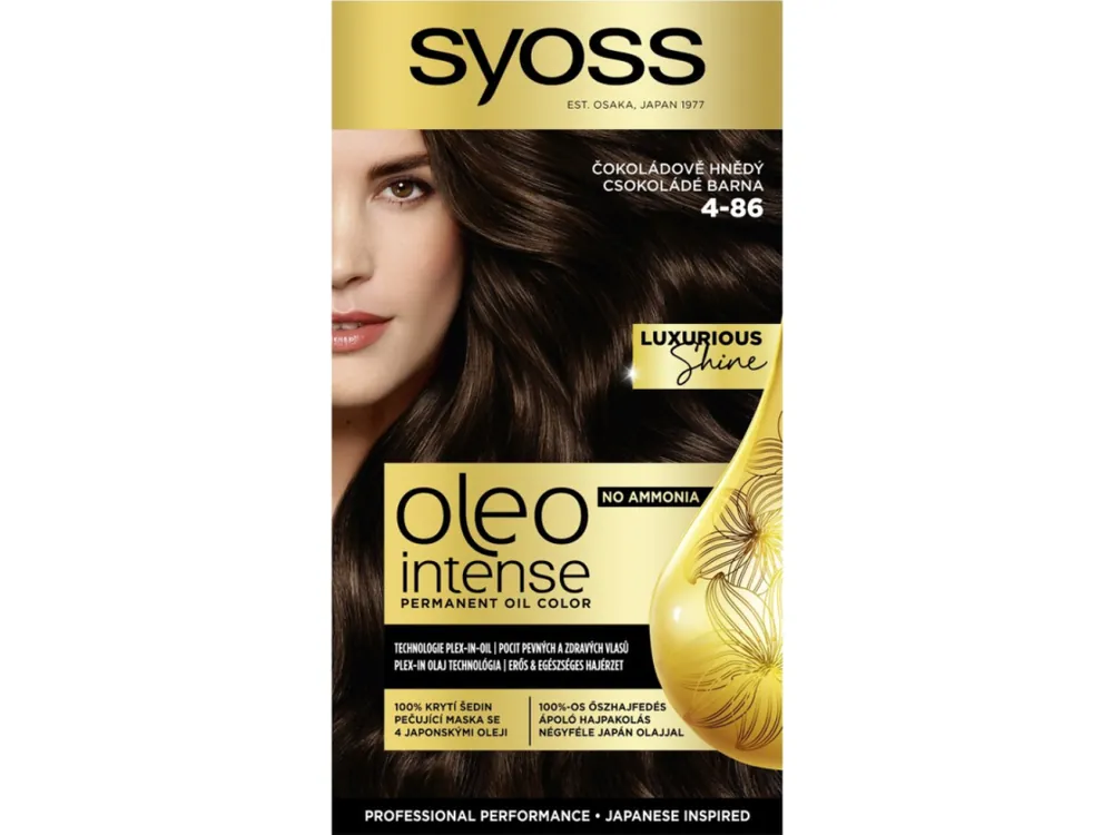 Syoss barva na vlasy Oleo Intense 4-86 Čokoládově hnědý Super Cena