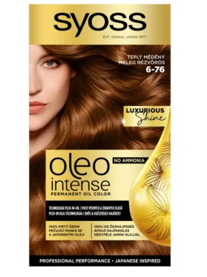 Aktuální Syoss barva na vlasy Oleo Intense 6-76 Teplý měděný